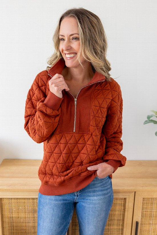 Cadence Quilted Half Zip